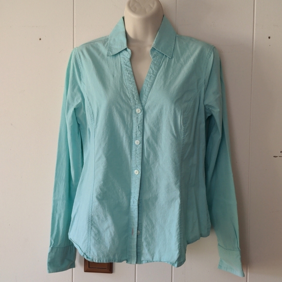 Metaphor teal blue button down shirt size small - Picture 1 of 10